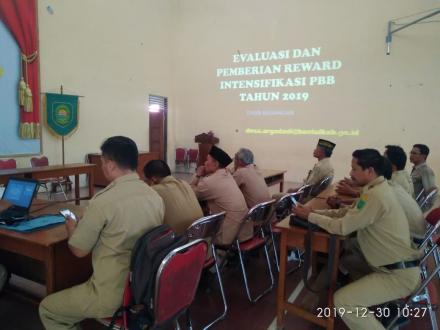 Evaluasi pembayaran pajak dan bangunan tahun 2019